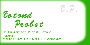 botond probst business card